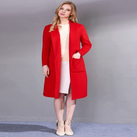 CXC066DH时尚大方手工羊毛呢大衣（含羊绒）