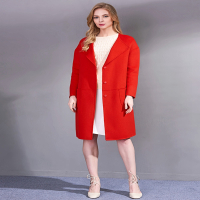 CXC040OR时尚手工双面呢大衣（含羊绒）