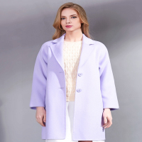 CXC042QZ舒适百搭手工羊毛呢大衣（含羊绒）