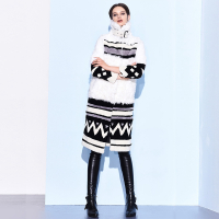 CZG116BS潮流大方常规款羊羔毛皮草外套