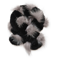 TZW852HE时尚狐狸毛兔毛围巾