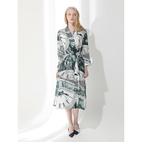 CHE025HK时尚高街款收腰亚麻外套