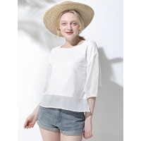 CWT005BS简约舒适亮片蝴蝶款T恤