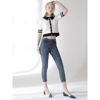 CZG220LC时尚舒适百搭显身段经典款牛仔长裤