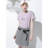 CZG247QZ青春活力款卡通图案纯棉T恤