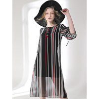 CZN004HE优雅轻熟风吊带连衣裙两件套