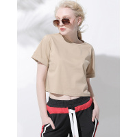 CZY003XE时尚箱式短款显高丝光棉超舒适纯棉T恤
