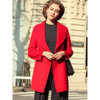 CLK001DH气质大翻领通勤风100%羊毛（进口澳毛）大衣