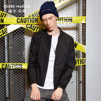 迪尔马奇春装新款男士休闲夹克 简约棒球衫纯色外套潮M09618