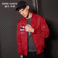 迪尔马奇男士外套春秋2018新款潮流帅气青年时尚百搭男夹克M09748