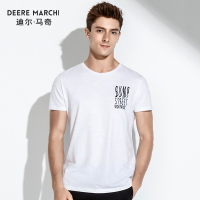 短袖T恤男士纯色圆领2018新款夏季纯白色半袖体恤男M010027