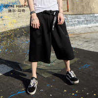 迪尔马奇夏装新款男士休闲五分裤 宽松低档街头短裤马裤潮M19591