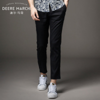 迪尔马奇夏季休闲修身西裤潮男士裤子便裤面料裤M16715