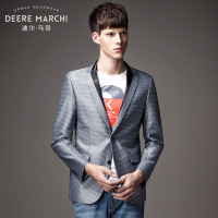 清仓迪尔马奇 秋休闲西服男修身简约英伦时尚开叉小西装男DM5523