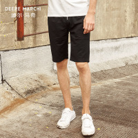 迪尔马奇夏季新款男士休闲裤 纯色修身运动五分裤 短裤M19608
