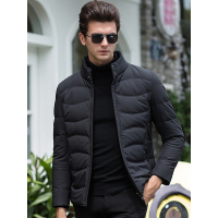 卡帝乐鳄鱼(CARTELO)轻薄羽绒服男2018冬季新品男士白鸭绒保暖外套BAK8802