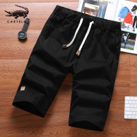 卡帝乐鳄鱼短裤男五分裤中青薄款松紧裤宽松直筒休闲裤BAI616T