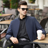 卡帝乐鳄鱼(CARTELO)2020春秋季新款潮流秋装外套男棒球领商务休闲夹克衫帅气上衣