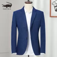 卡帝乐鳄鱼(CARTELO)西服男商务休闲小西装韩版潮流外套男修身单西上衣
