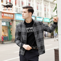 卡帝乐鳄鱼(CARTELO)男士外套中年男装秋季商务休闲薄款30-50岁上衣春秋夹克衫