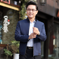 駱丹尼斯爸爸春夏装薄款外套中年男装男士夹克中老年人春秋季上衣服爸爸装