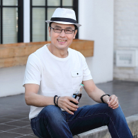 駱丹尼斯爸爸装短袖T恤男中年人夏装半袖圆领中老年上衣服男装