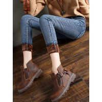 天淳尔冬季女式弹力修身高腰显瘦加绒加厚牛仔长裤子LSD1068