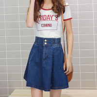 天淳尔早春新款 高腰百褶半身蓬蓬短裙KJMM-502