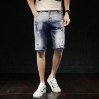 超音狼夏季款 宽松弹力五分牛仔裤WJD-3060