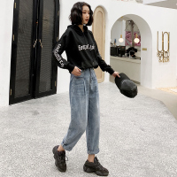 天淳尔春夏款 高腰宽松哈伦九分牛仔裤CYS-C508