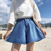 天淳尔夏款 宽松阔腿A字百搭牛仔裙XSD-7009