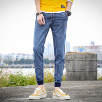 超音狼春夏款 休闲松紧裤腰弹性裤脚九分牛仔裤KK-382