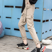 天淳尔春夏款 束脚装饰腰带九分工装裤XSYC-6628