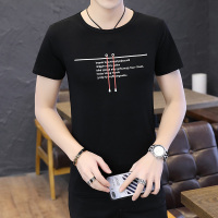 超音狼夏款 休闲英文印花T恤UK-T2001