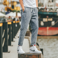 超音狼夏款 休闲九分工装牛仔裤CD-D068