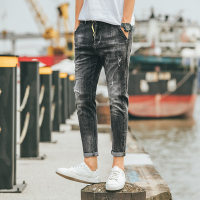 超音狼夏款 破洞休闲牛仔裤CD-D071