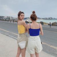 天淳尔夏款 裤腰可调节大小阔腿牛仔短裤KJMM-908-1