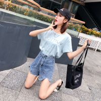 天淳尔夏款 高腰系带不规则裤脚SGG-6061