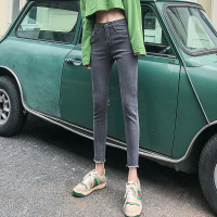 天淳尔秋款 毛边紧身小脚牛仔裤LSD-808