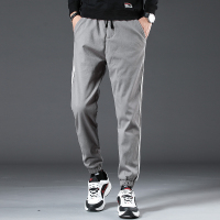 超音狼冬款 宽松条纹运动加绒休闲裤UK-8859