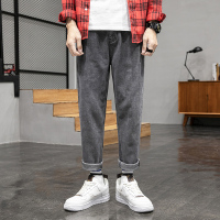 超音狼冬款 宽松直筒加绒老爹裤JD-108