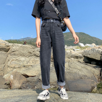 天淳尔春款 松紧腰高腰哈伦老爹裤CYS-C556