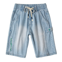 超音狼夏款 宽松休闲牛仔中裤XXNZ-823