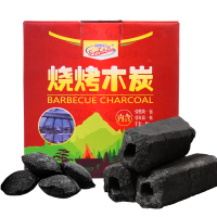 尚烤佳环保无烟烧烤碳果木炭烧烤炭机制木炭条形空心炭烧烤燃料含引火炭 3斤烧烤木炭