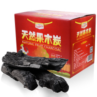 尚烤佳烧烤碳天然果木炭 烧烤木碳木炭条 户外环保无烟烧烤炭 易燃炭 木炭烧烤燃料5斤装内含引火块