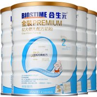 合生元(Biostime)金装较大婴儿配方奶粉2段（6-12个月）900g*4罐