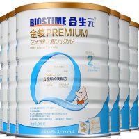 合生元(Biostime)金装较大婴儿配方奶粉2段（6-12个月）900g*6罐
