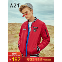 A21秋冬季夹克外套潮牌短款棉衣男立领冬装棒球服男士工装面包服