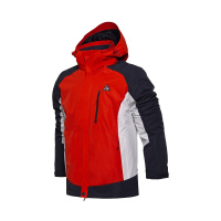 李宁男防风服保暖连帽外套三合一套装