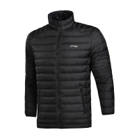 李宁冬款男子防风保暖休闲羽绒服